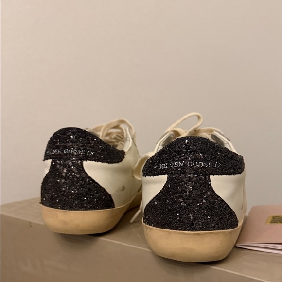 Golden Goose Cream Sneakers with Silver Star - Picture 5 of 10